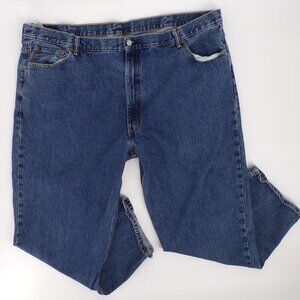 Levi's Men's 52x32 505 Relaxed Fit Dark Stone Wash 4886 Denim Big & Tall Jeans